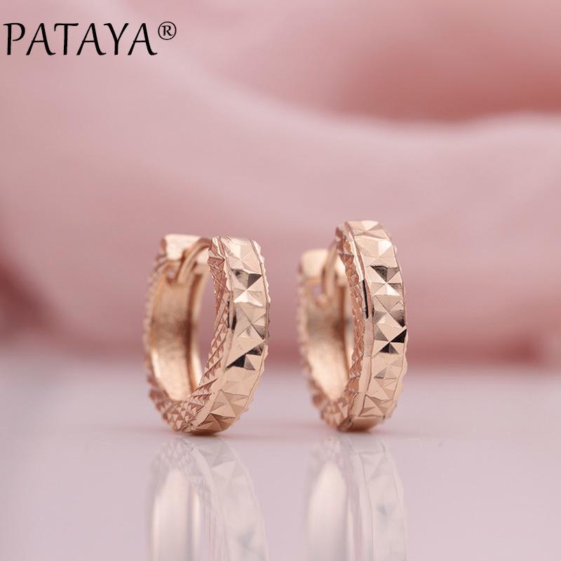 

PATAYA Роскошный круг Серьги Женщины Мода Благородные ювелирные украшения Серьги