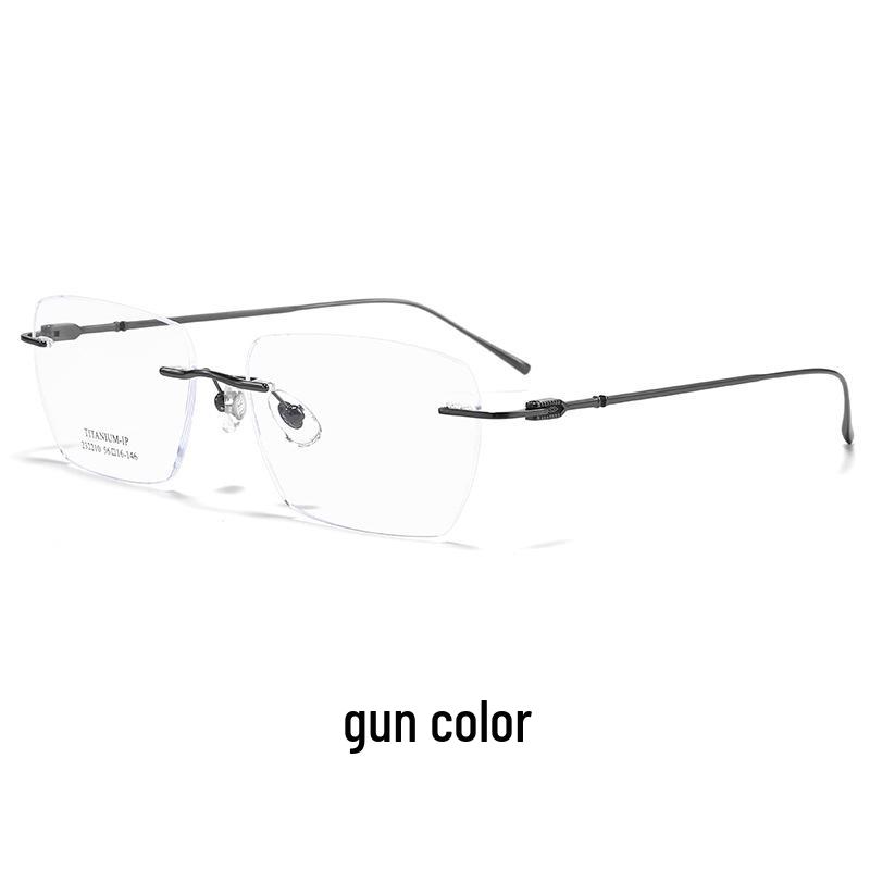 Danyang Ultralight Rimless Titanium Prescription Glasses - Slimming, Versatile Fashion for Men & Women