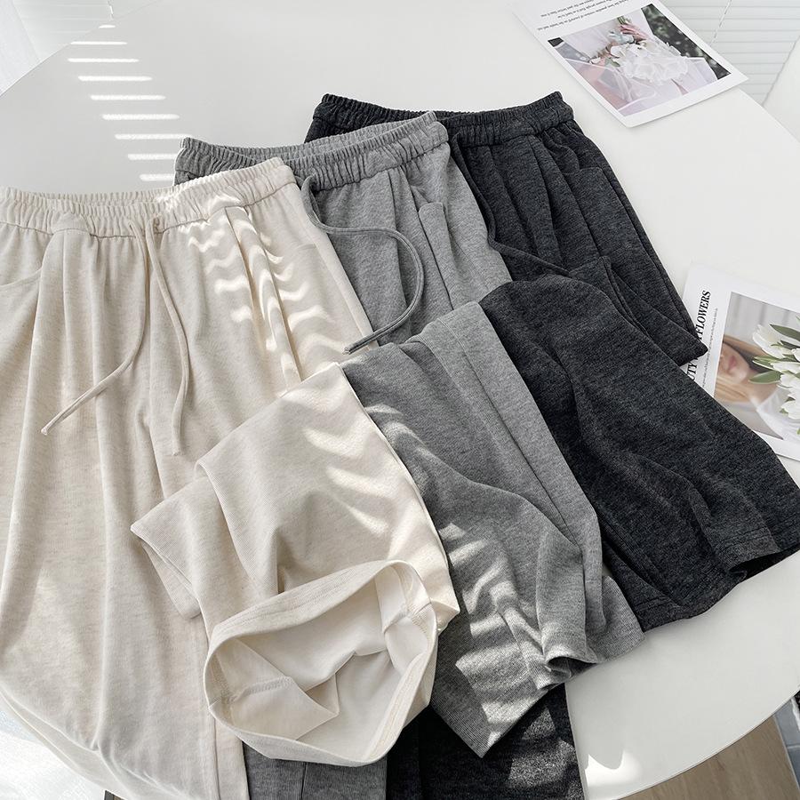 Soft Womens Spring High Autumn Elasticity Knit Casual Pants Trousers Sweatpants Y2k Pants For Women Streetwear