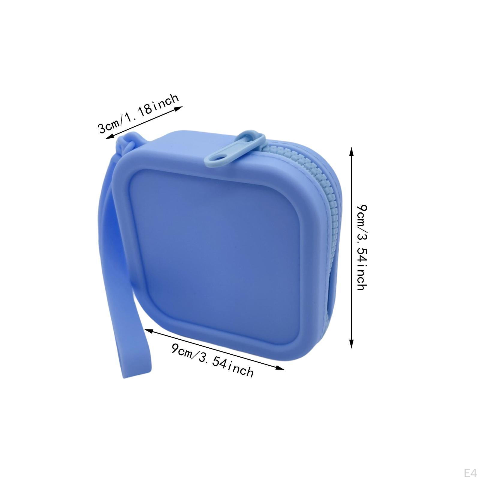 Силиконовый кошелек сумка для ключей водонепроницаемая молния небольшое хранилище — фото 4