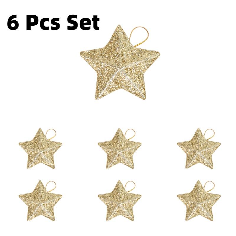 Eye-catching 3d Christmas Star Tree Ornaments Festive Decorations For Xmas Festivities