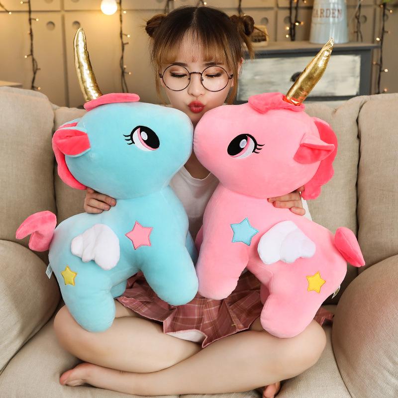 Pink Unicorn Plush Doll - Cute Birthday Gift for Girls