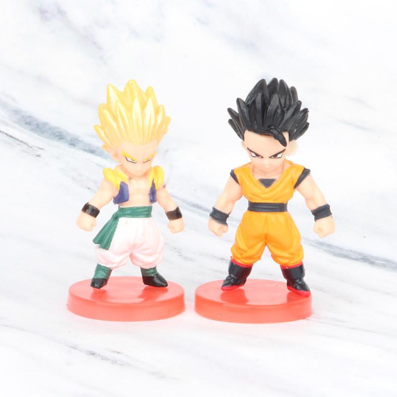 Seven Dragon Fun Ball Pvc Figurine Set Adorable Buu Super Blue Red Black Goku Display