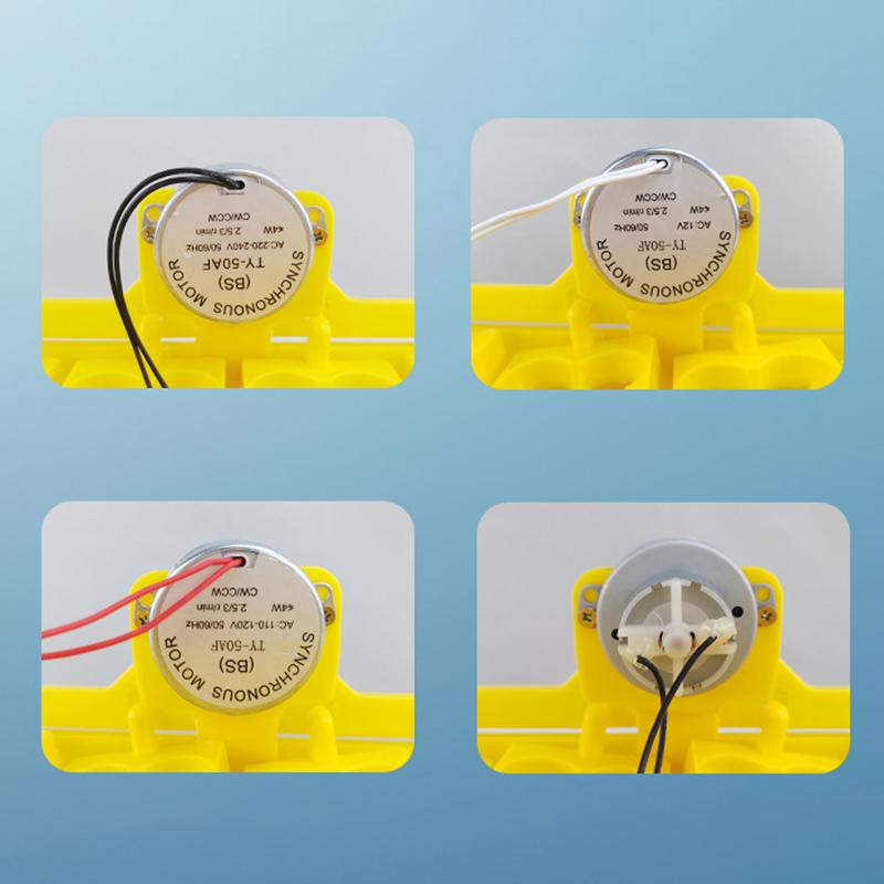 Ac220V Ac110V Ac12V Dc12V Motor pro otáčení vajec v líhni Vybavení pro líhnutí hospodářských zvířat Motor líhně