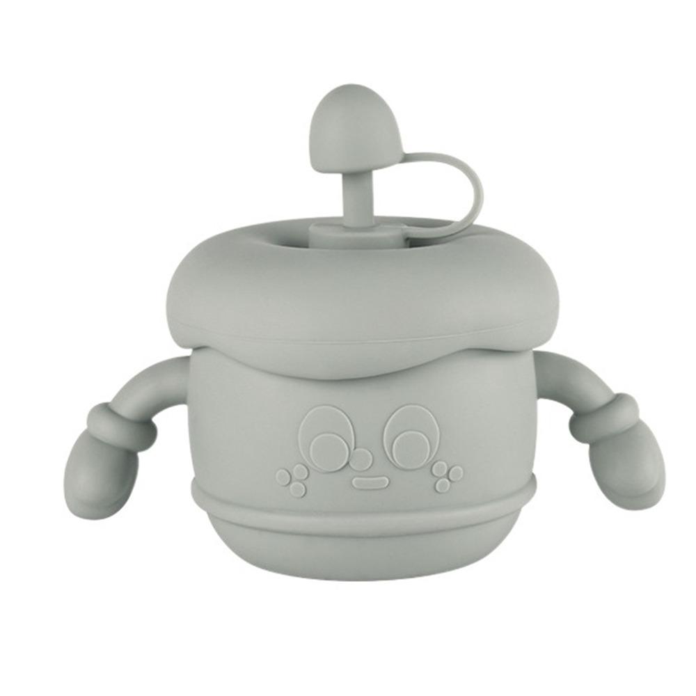 

Креативный детский тренировочный поильник, непротекаемая бутылочка с трубочкой для малышей, поильники для малышей, детские вещи серый