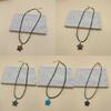 Natural Stone Star Aesthetic Necklace Fashion Simple Clavicle Chain Women Girls