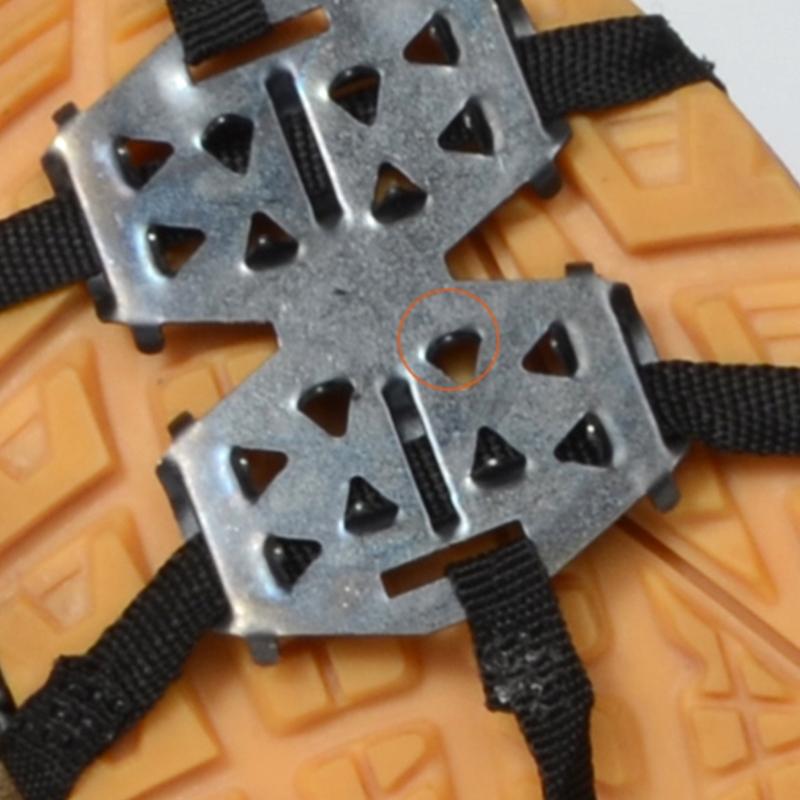 24 Tooth Ice Climbing Crampons Ice Crampons Snow Skid Spikes Winter Shoe Cover Clip Crampons for Mountaineering Outdoor