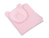 Baby Bedding with Filling, Duvet and Contoured Pillow Teddy Bear - 2-piece Set - Pink