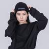 ODD DOT Horizental Label Point Beanie_Black