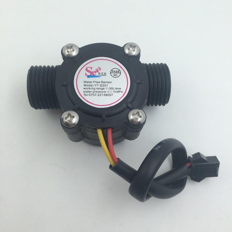 Durable Quality 1/2" Water Flow Control Meter LCD Display + Flow Sensor + Solenoid Valve Light Weight