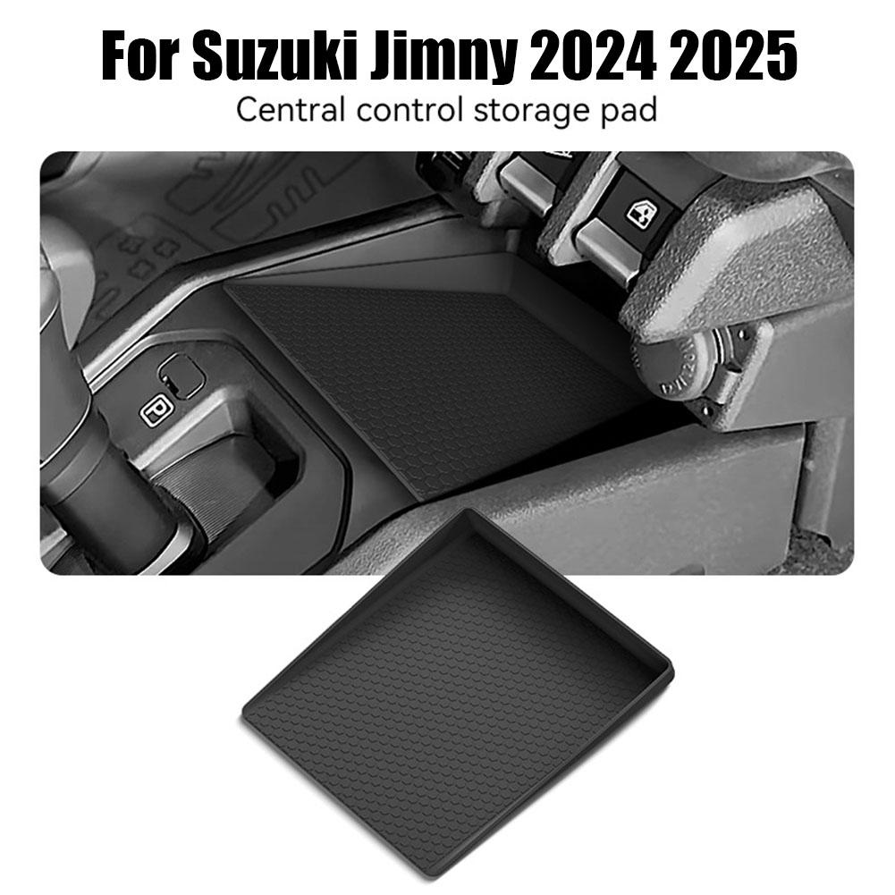 Für Suzuki Jimny 2025 2025 Aufbewahrungsbox für Mittelkonsole Silikon Anti-Rutsch Mittelfach-Ablage Organizer Autoinnenzubehör