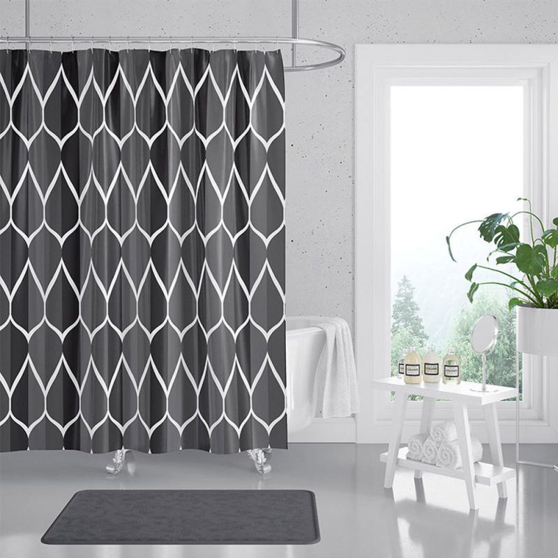 Shower Curtain Thickened Polyester Bath Curtain Bathroom Curtains