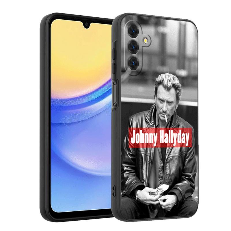 Johnny Hallyday Music Soft Phone Case for Samsung A17 A37 A57 A16 A26 A36 A56 A15 A25 A35 A55 A14 A24 A34 A54 A13 A23 A33 A53 A5