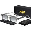 HBK Classic Fashion Sunglasses for Men Core Insert Leg Integrated Sun Glasses Women Travel Party Business Festival Gift Eyewear