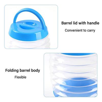 Easy To Storage Foldable Camping Outdoor Folding Water Container with Handle Design Water Container Lemonade Dispenser