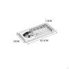 Stainless Steel Pitcher Rinser Removable Tray Bar Sink Glass Cleaner Quick