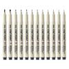 Cross-Stitch Needle Pen: 12 Line Widths, Fine Liner, Water-Based Manga Sketch Pen
