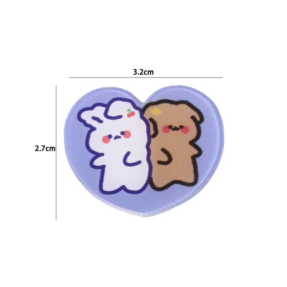 Kawaii Japanese Fashion Acrylic Korean Style Brooch Bag Ornament Cartoon Brooch Fashion Jewelry