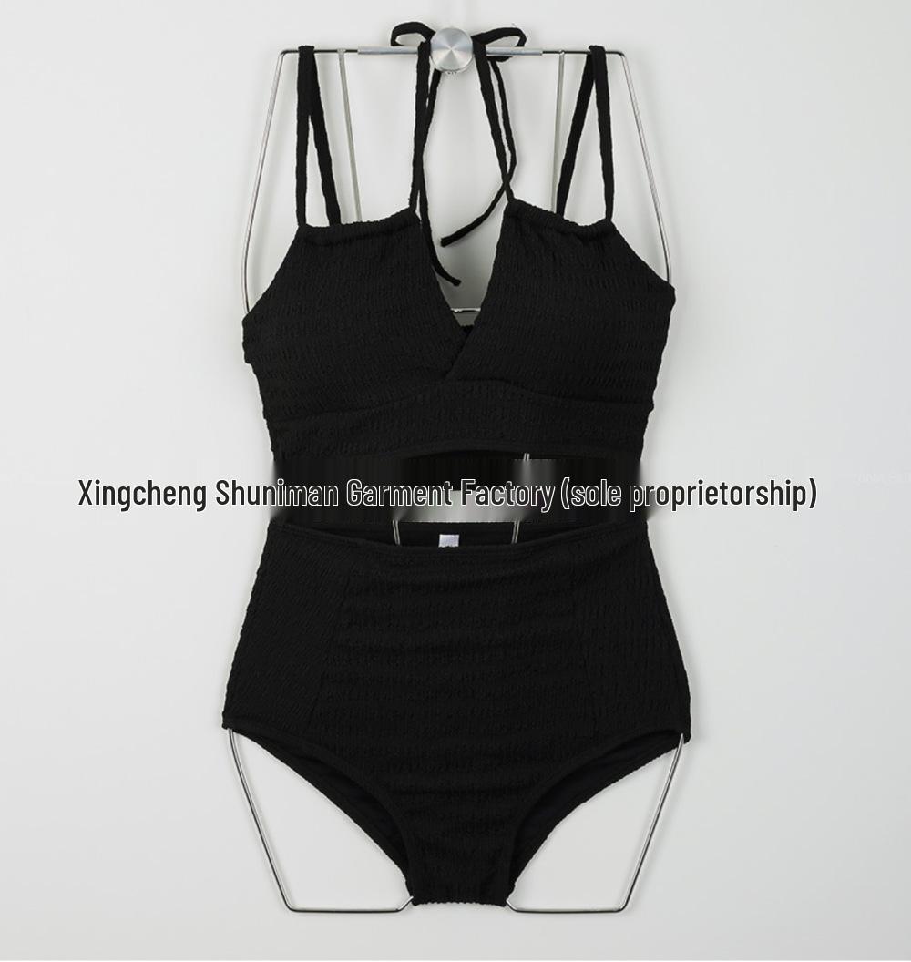 

Женский купальник бикини высокого класса с чистым желанием - Стройнящий и сексуальный Extra Large чёрный