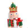 15 Inch Christmas Soldier, Doll Shape Puppet Toy, Wooden Soldier for Office Desk Decoration