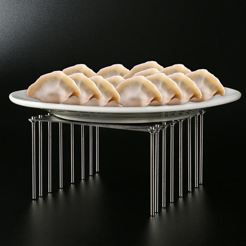 1Pcs Pot Lid Rack Pan Lid Organizer Retractable Foldable Stainless Steel Plate Dish Holder Shelf Tableware Storage Kitchen