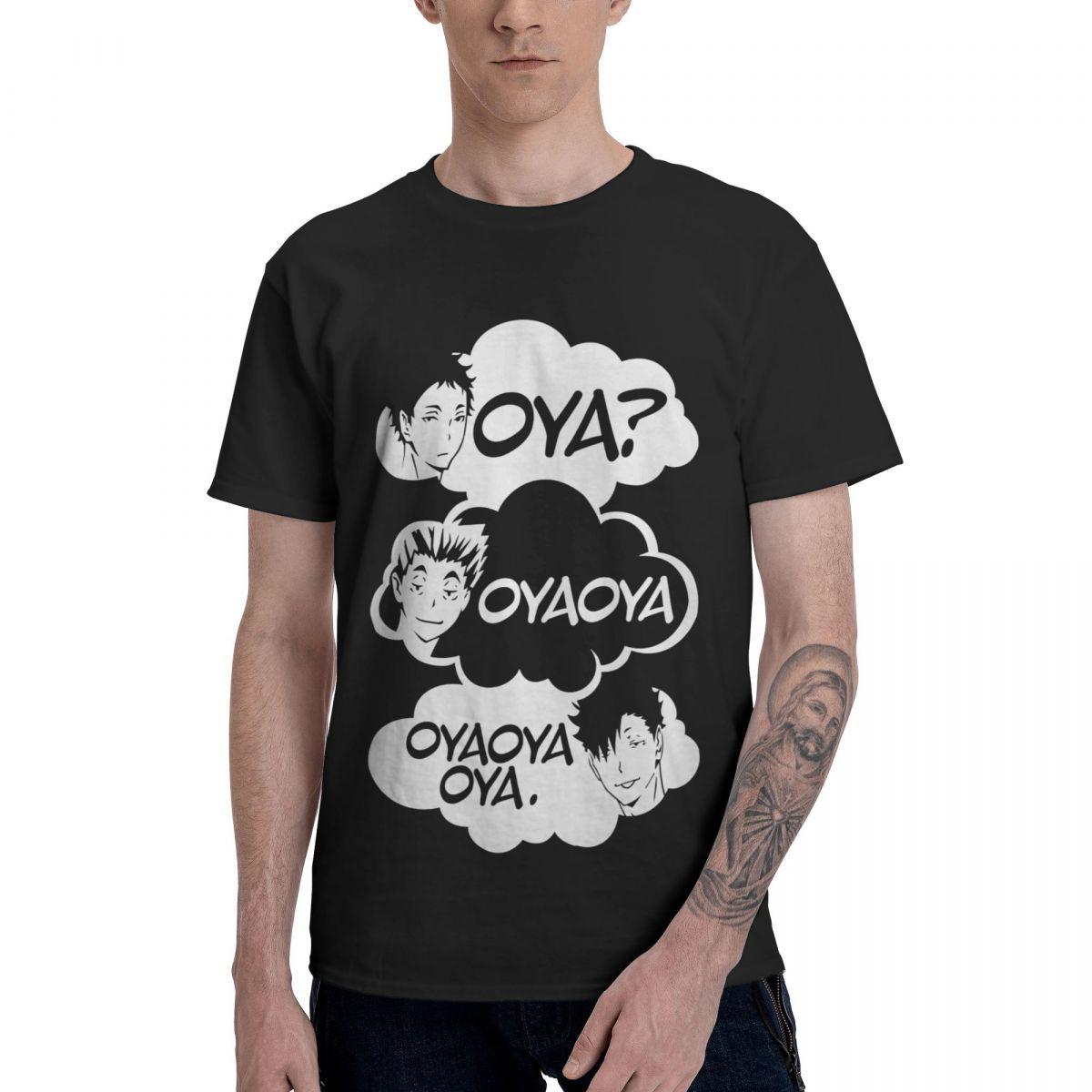 Fashion Funny Oya Oya Oya T-shirt High Quality Printed Round Neck Short Sleeves 100% Cotton European Size XS-5XL Tee Shirts S разноцветный