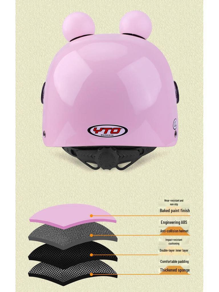 Dziecięcy kask rowerowy z goglami przeciwmgielnymi UV i uszami dźwiękowymi