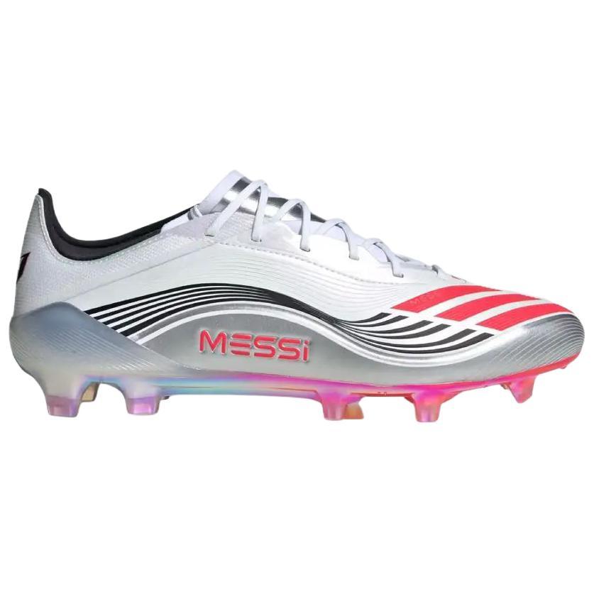 adidas Messi Adizero F50 Elite FG 'Prestig10 Pack' (Unisex) Cloud White / Lucid Red / Silver Metallic Soccer Shoes JP5593