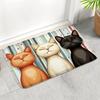 Cute Cat-patterned Doormat Non-slip Entrance Mat Placed At The Entrance A Welcome Doormat Decorated with Kitten Patterns