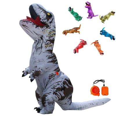 REKUCCI Tyrannosaurus Rex Dinosaurier Aufblasbares Dinosaurierkostüm für und Perfekt für Kultur- und Veranstaltungskostüm, Halloween, Erwachsene, Kinder, Weihnachten,