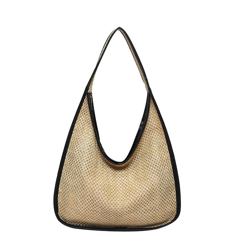 Trendy Casual Tote Bag For Women 2024 Spring Collection In Black White Khaki