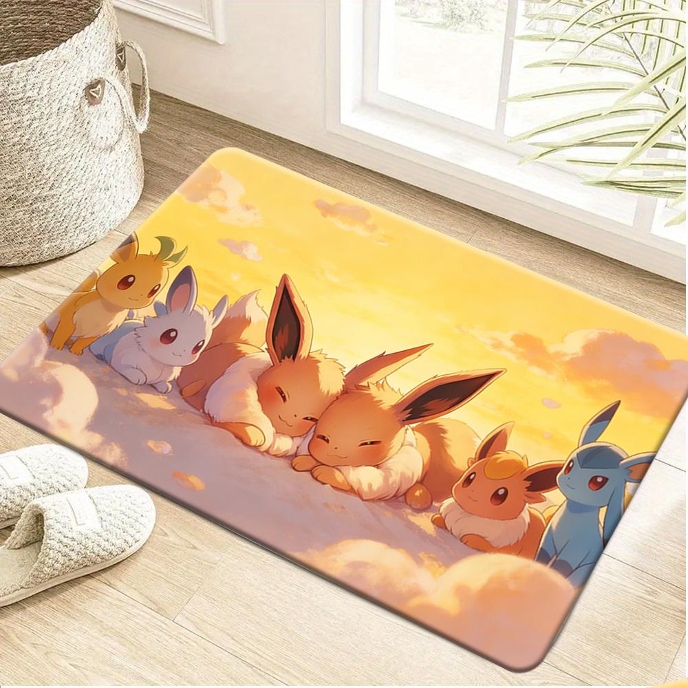 Pokemon Gengar Dark Forest Magic Print Non-Slip Doormat, Absorbent Floor Mat for Home Decor