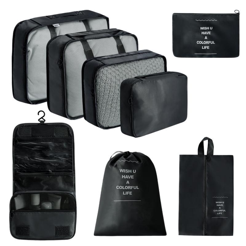 7-Piece Travel Storage Bag Set for Clothing and Luggage Organization