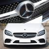 For Mercedes-Benz W164 ML-class Before 2013 185mm 3D ABS Logo The Front Grille Star Logo Badge Mirror Bottom