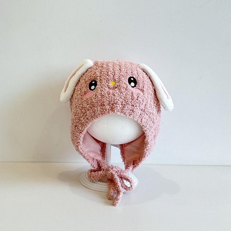 Korean Style Winter Warm Cartoon Knit Pullover Hat for Boys and Girls