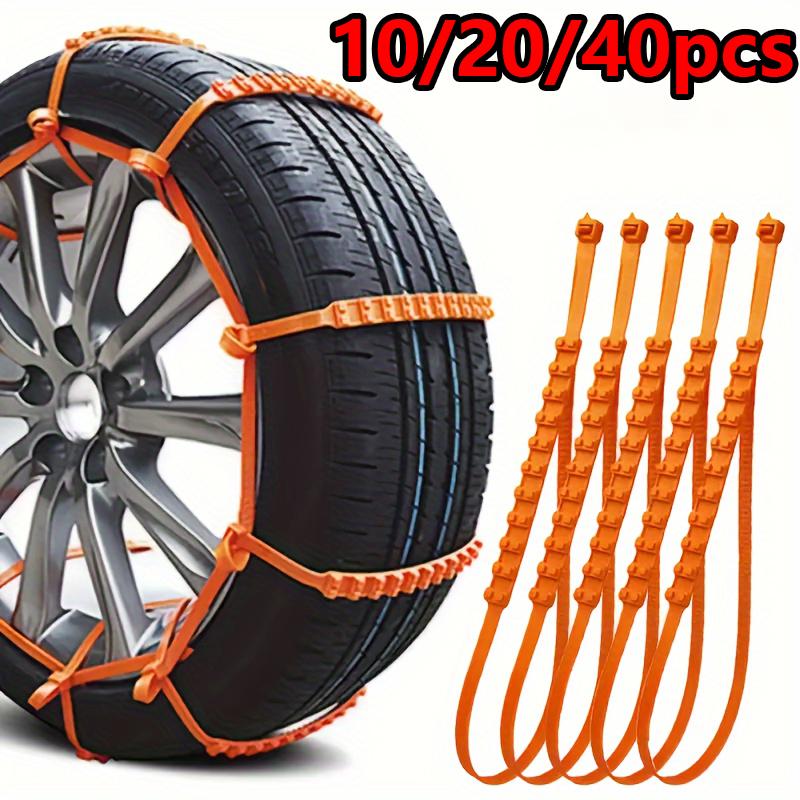 22pcs Car Tire Anti-Skid Chains, Snow Chains, Winter Anti-Skid Tire Straps, Car Outdoor Snow Anti-Skid Chains Emergency Pa
