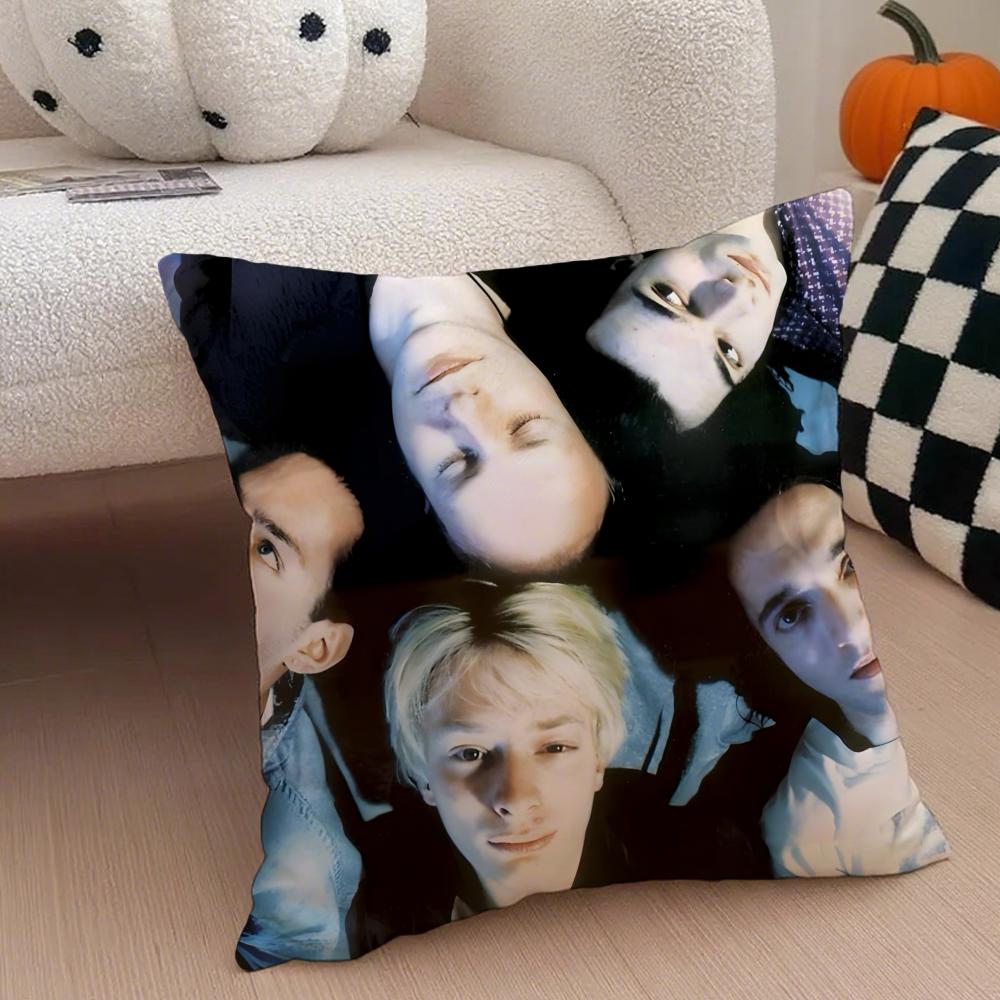 Experimental British Band RRadiohead Cushion Cover Throw Pillow Cover Hidden Button Durable Polyester Chair Cushion