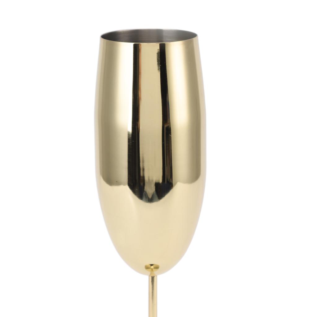 Metal Wine Goblet Stainless Steel Elegant High Hardness Widely Used Metal Wine Glass for Party Wedding Banquet