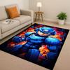 3D Retro Game Rockman Mega Man Living Room Non-Slip Area Rug Soft Carpet for Bedroom Playroom Sofa,Easy Clean Home Decor Doormat