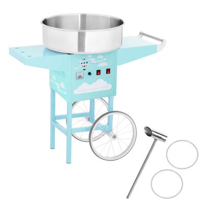 Mobile Cotton Candy Machine, Turquoise, Bowl Diameter 520mm, Sugar Measuring Cup