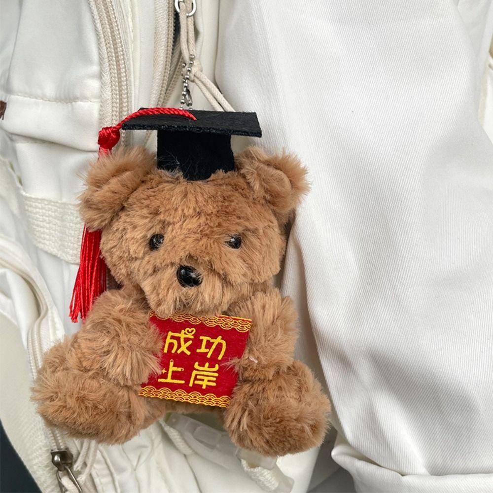 Soft Stuffed Graduation Bear Plush Toy Cute Dr Bear Plush Doll  Bouquet Decoration