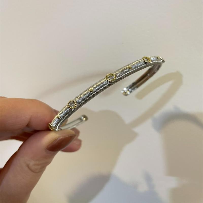 Brățară Hot court Buchelas cu deschidere, stil retro italian vânt rece, senzație de înaltă calitate, temperament, minoritară, dulce, cool, brățară fată