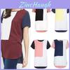 Women's Summer O-neck Loose Short Sleeve Shirt With Leisure Patchwork Design