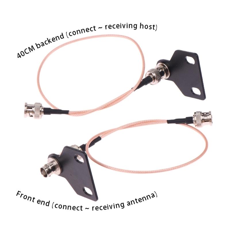 Professional Stage Wireless Microphone Host BNC Antennae Extension Cable for Receiver Clear Sound Transmission