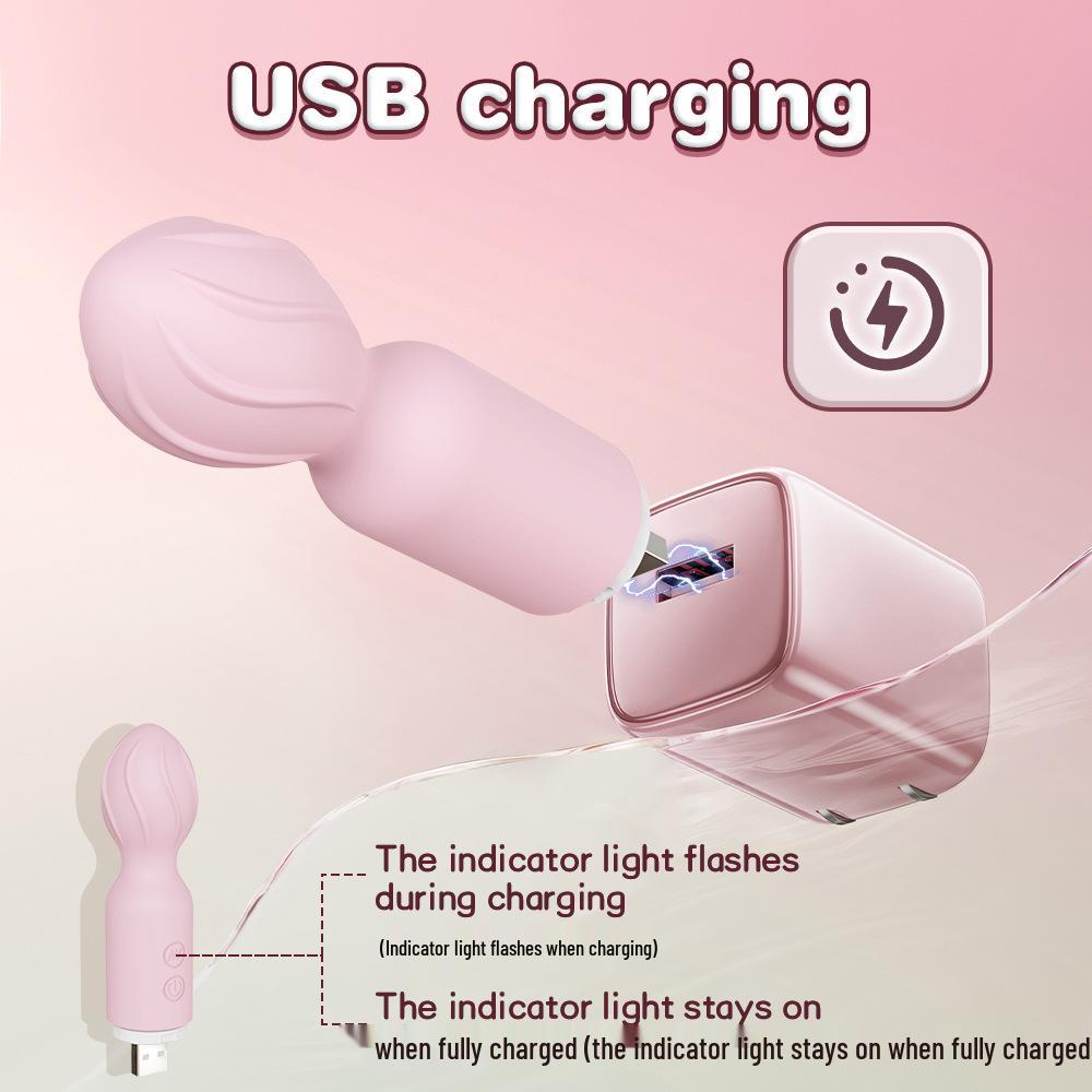 Rechargeable Mini Vibrator: Couples Flirting, Rotating Orgasm Stimulator, Female AV Masturbator