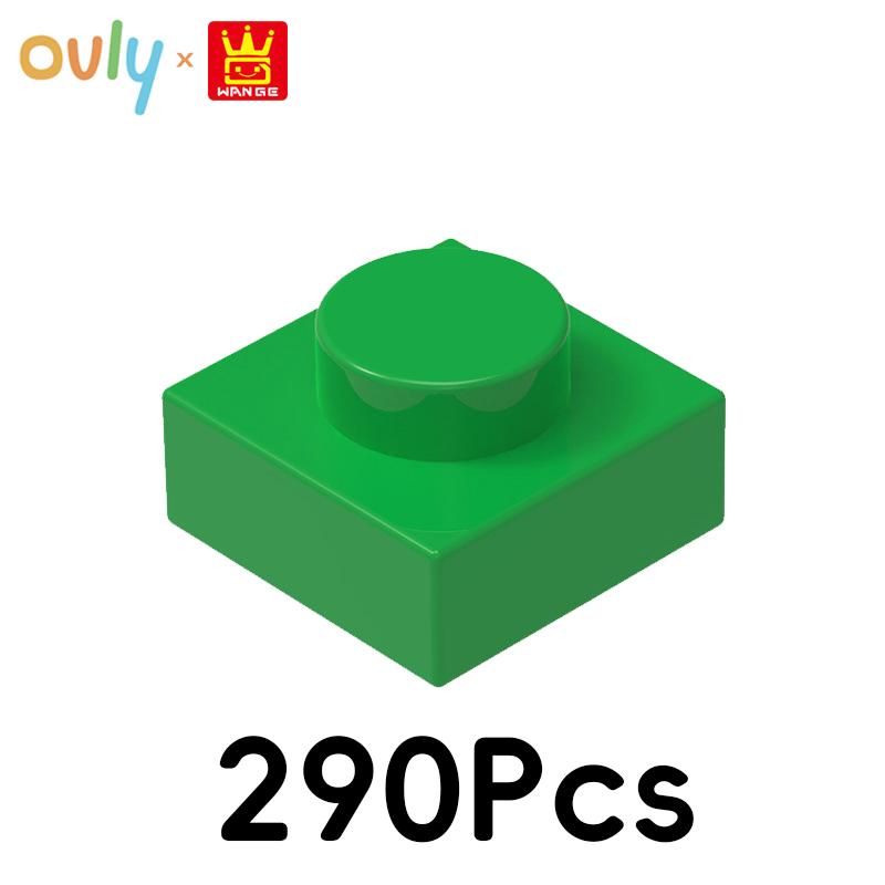 WANGE 1*1 Строительные блоки 290 шт. №3024 Маленькие совместимые кирпичики 1-отверстие Низкие элементы Аксессуары MOC DIY Насыпью Детская игрушка