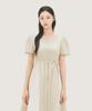 ROEM Square Neck Short Sleeve Dress Rmowg26Rt1