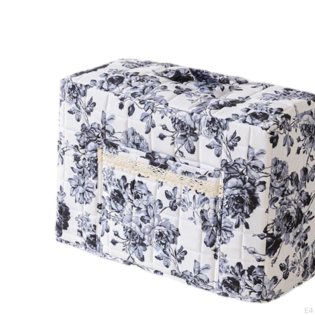 Copertura Floreale per Macchina da Cucire Trapuntata Antipolvere, Boho, Decorativa, Organizer per Materiali da Cucito per la Stanza dell'Artigianato