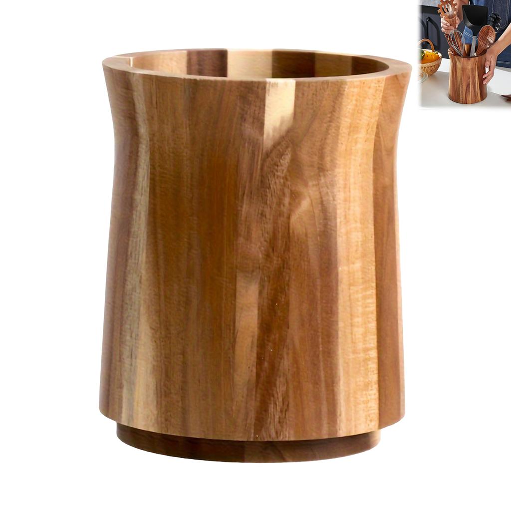 Xylon Kitchen Organizer Box Natural Solid Material Neat Storage for Cooking Tools Storage