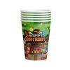 MC Pixel Games Birthday Party Decorations Tableware Cup Plate Napkin Tablecloth My World Balloon  Party Favors Gifts Supplies